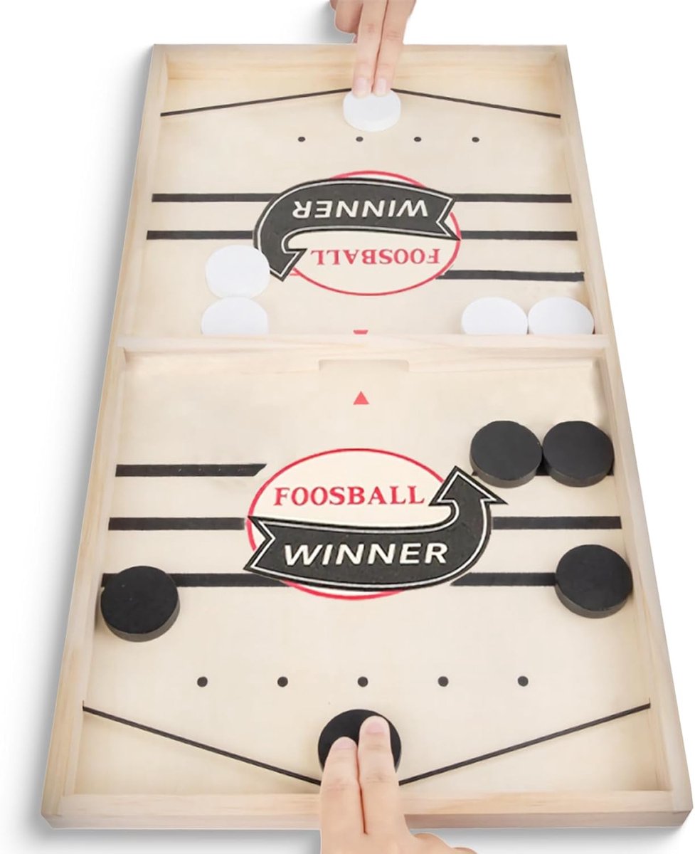 Tafelhockeyspel - Perfect voor familie of vrienden - Tafelspellen - Bordspel - Educatieve spellen voor kinderen - Jongen vs. meisje spel - ANMI