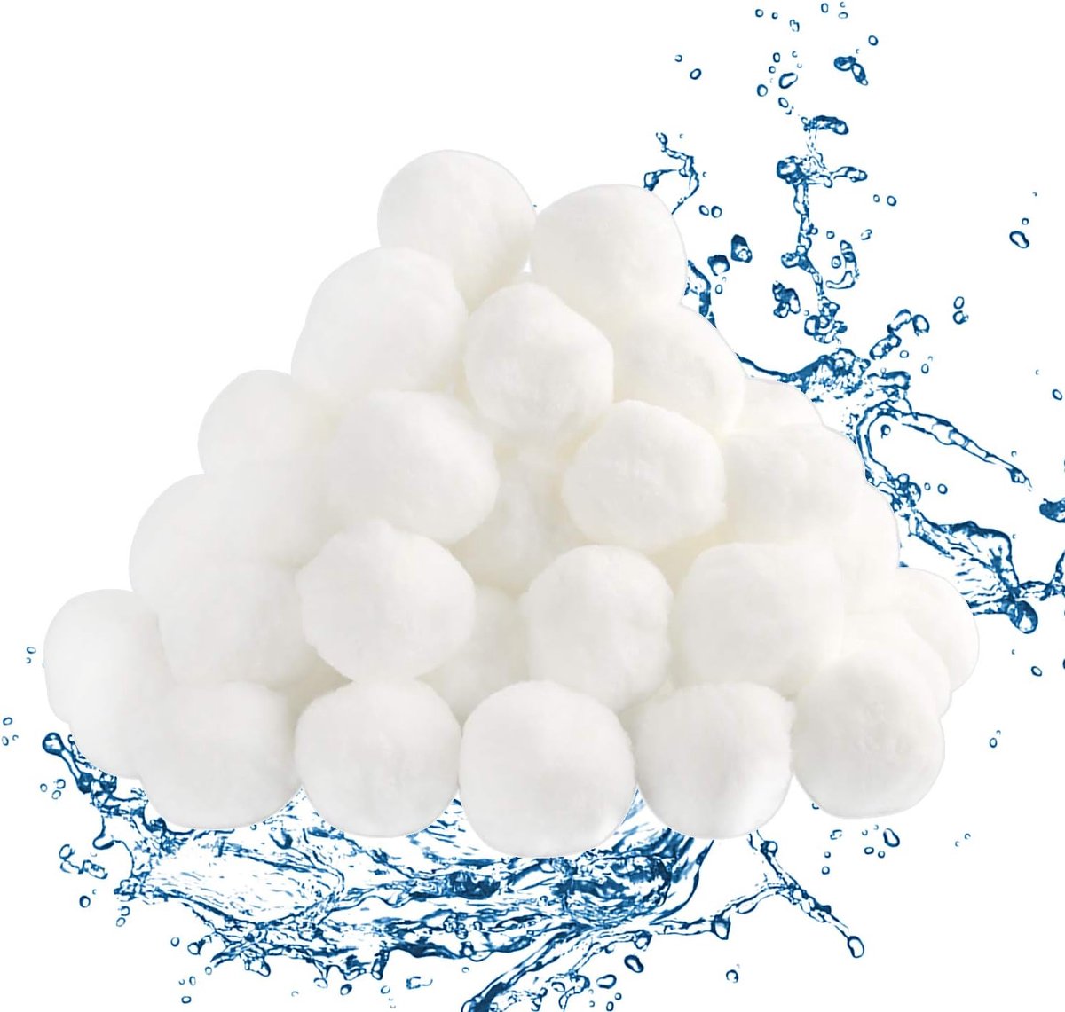 Zwembadfilter - Zwembadfilter Katoenen Ballen - 700g - Vervangt 25kg Filterzand - Filterballen - ANMI