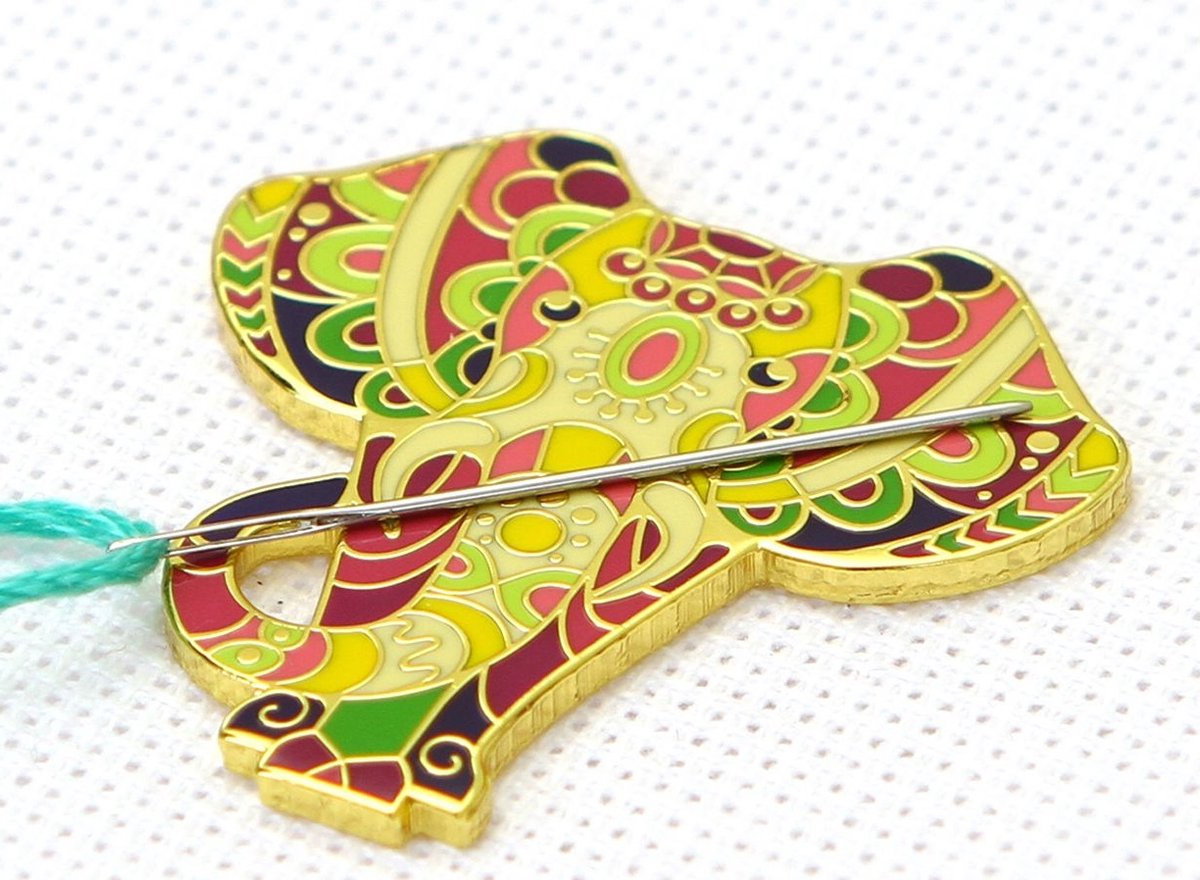 Neeldeminder - Naaldmagneet - Olifant - magneet om uw naald op te laten rusten met borduren