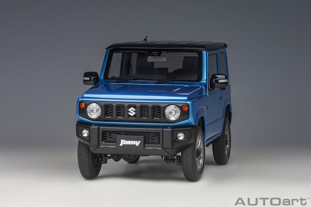 AUTOart 1/18 Suzuki Jimny (JB64), Brisk Blue metallic with black roof