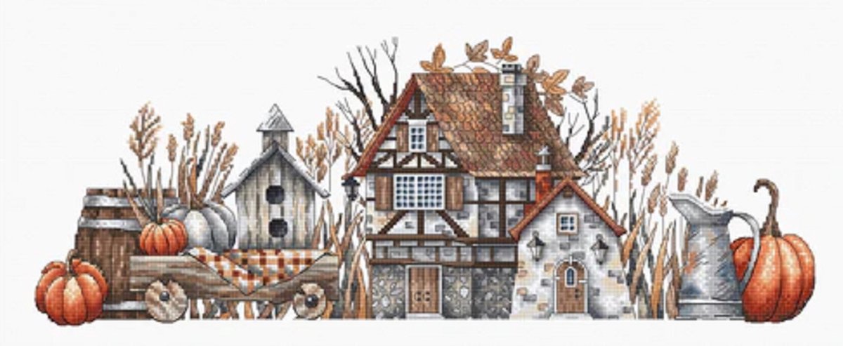 Borduurpakket AVA Stitch - Autumn Rural Charm - Landelijke Herfst Charme