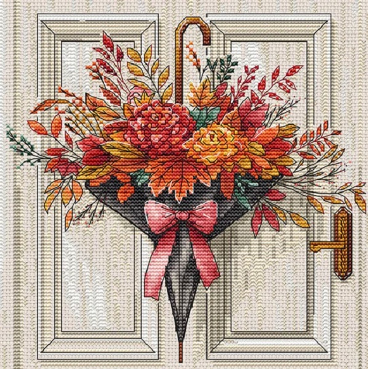 Borduurpakket AVA Stitch - Autumnal Decor - Herfstachtig Tafereel