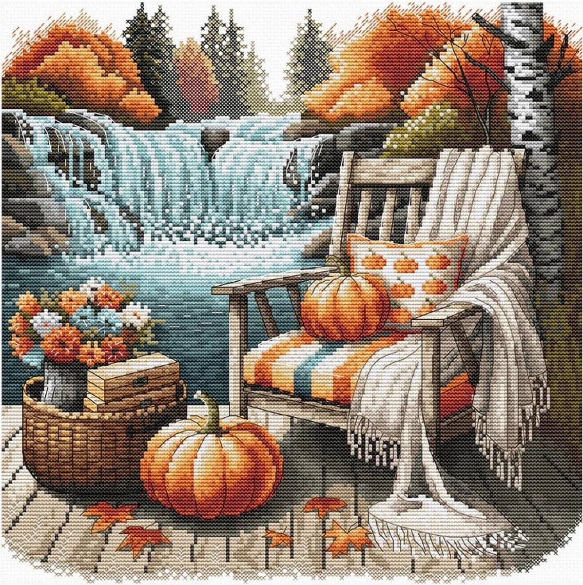 Borduurpakket AVA stitch - Autumn Rest - Rustmomentje in de Herfst - 094 - Telpatroon