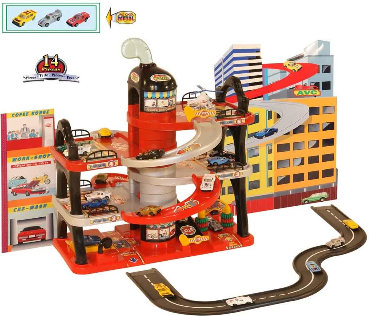 International Garage - Garage - Met Circuit, 3 Autos en een Helikopter