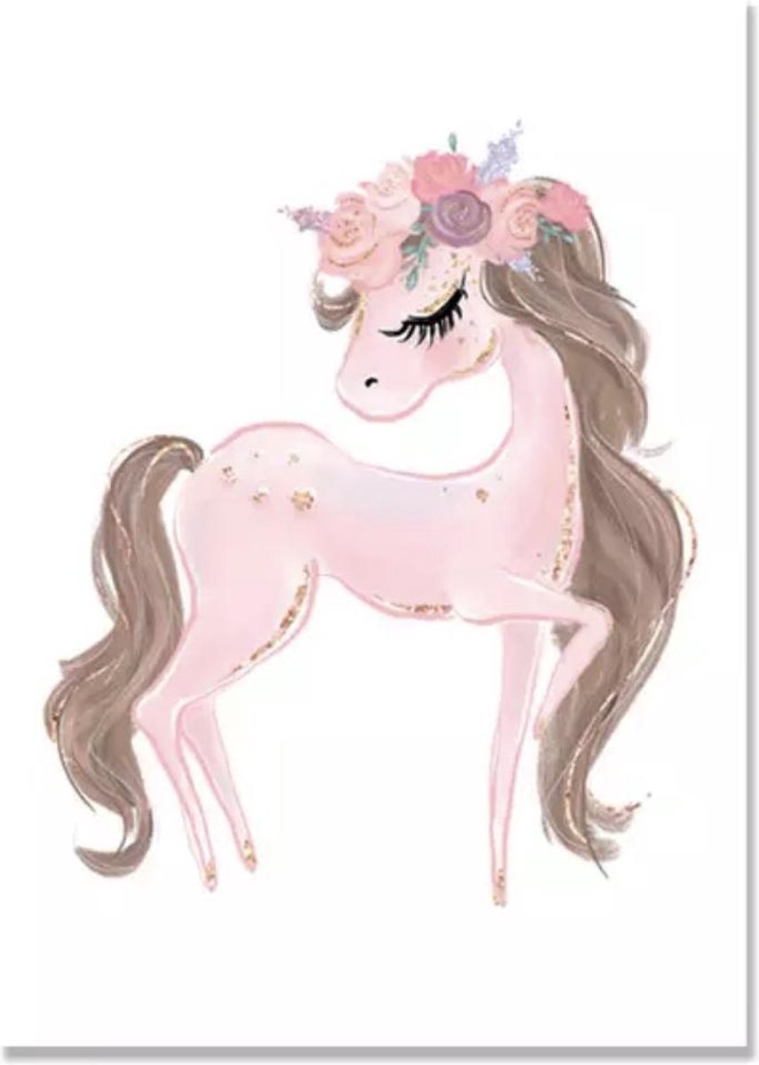 Diamond Painting Unicorn - 15 x 20 CM - Ronde Steentjes - Kinderen - Eenhoorn - Volledige Bedekking - Starterspakket - Kinderen