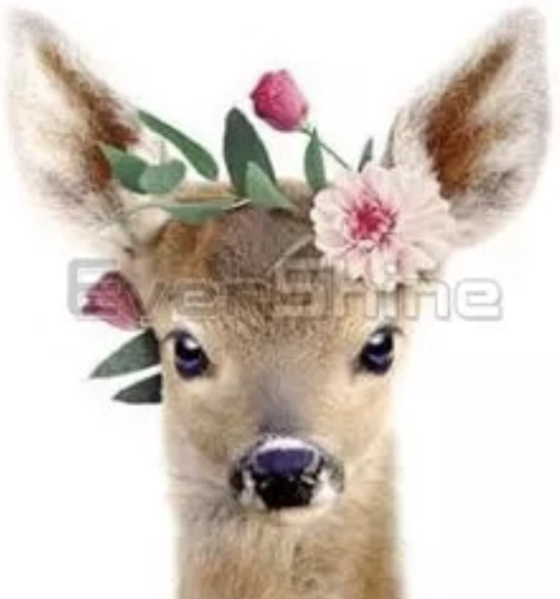 Diamond Painting Volwassenen - Hertje - Dieren - Volledige Bedekking - Ronde Steentjes - 20x30 CM - Kinderkamer