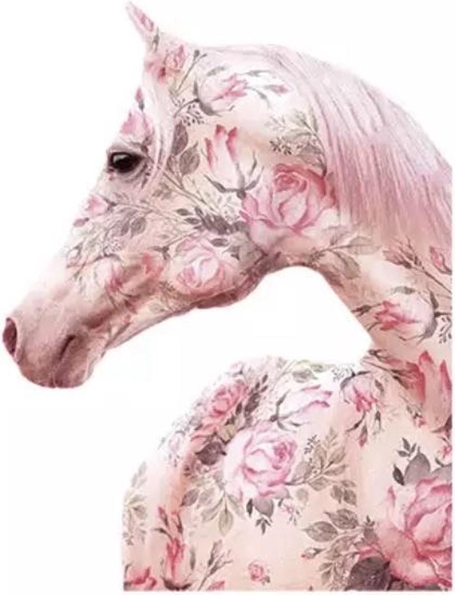 Strijkapplicatie Unicorn - Strijkapplicatie Eenhoorn - 16 x 23 CM