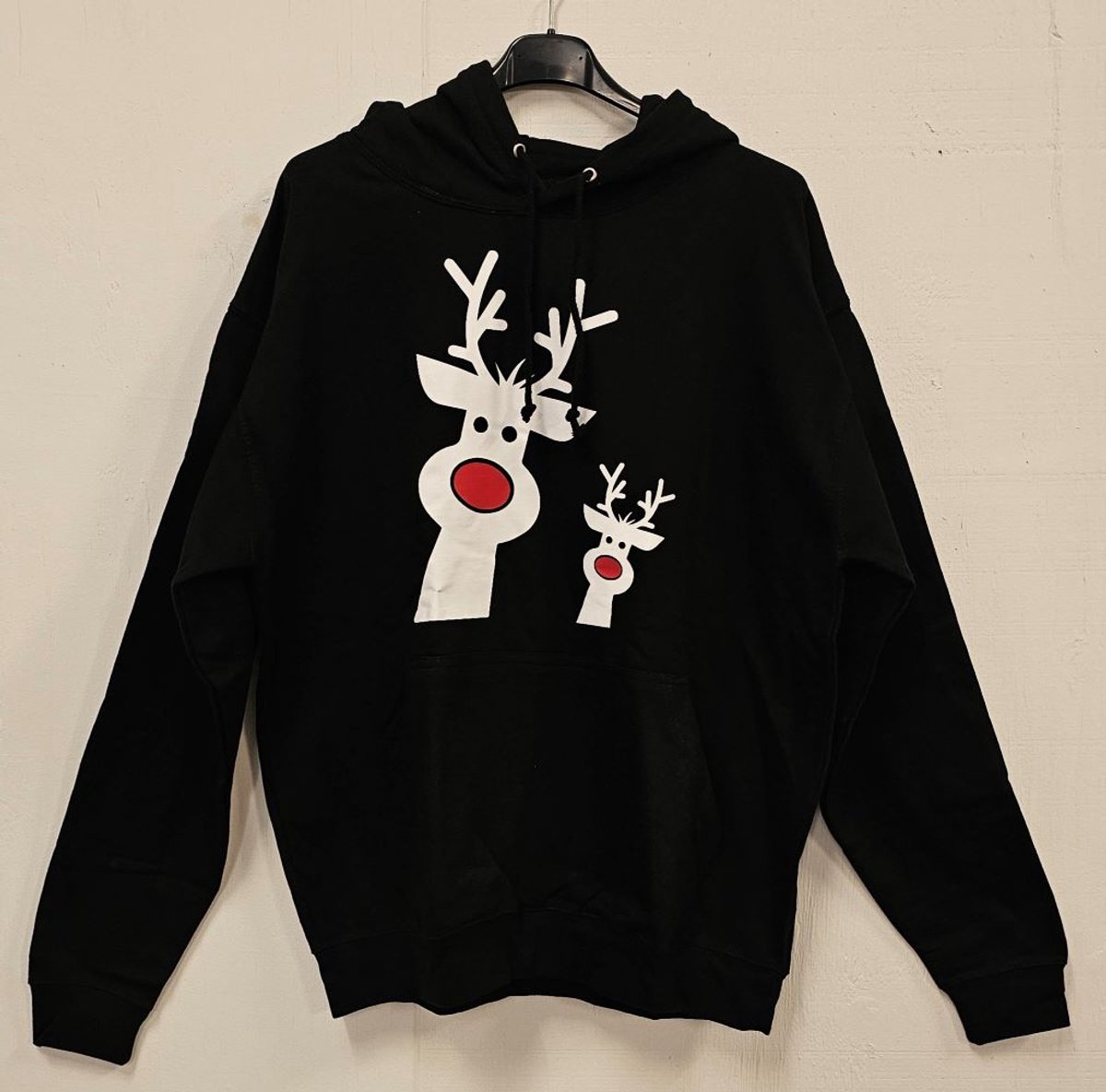 Hoodie - Foute kersttrui - Kerst Buddys - Dames - Heren - Zwart - Maat XXL