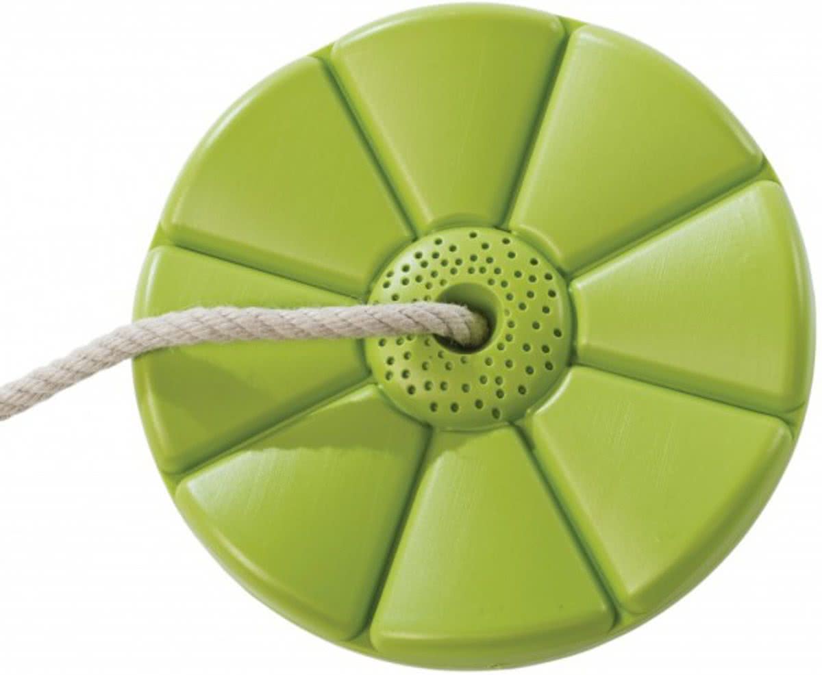 Kunststof schotelschommel Limoen groen - met PH-touw