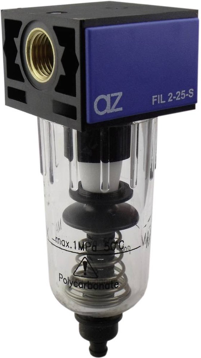 AZ Pneumatik AZFIL-2-25-S Filter mini G1/4 0-10 bar 550Nl/min, 25mu