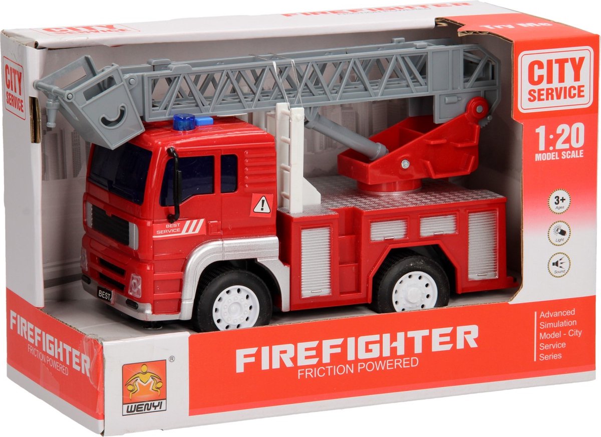 Brandweerwagen Licht & Geluid 1:20
