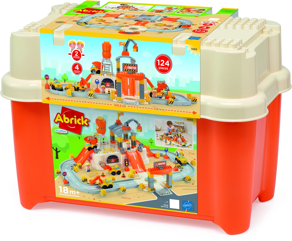 Abrick Ecoiffier - Complete Bouwset met Accessoires, 124dlg