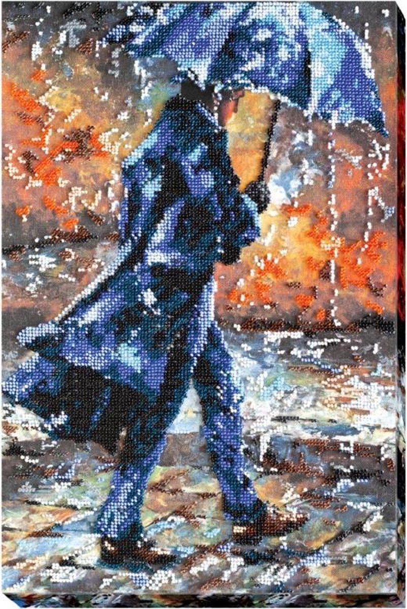 Borduurpakket met kralen - parels - LOVE STORY 1 - ABRIS ART