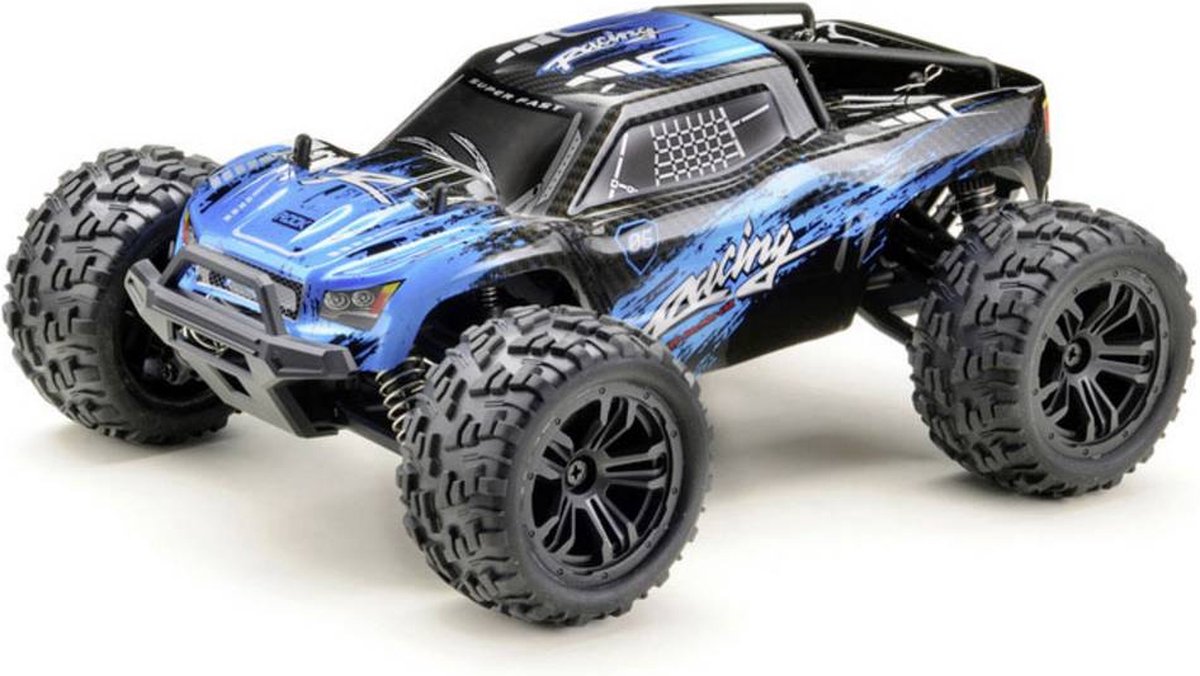 Absima Truck Racing Zwart/blauw 1:14 RC auto Elektro Monstertruck 4WD RTR 2,4 GHz
