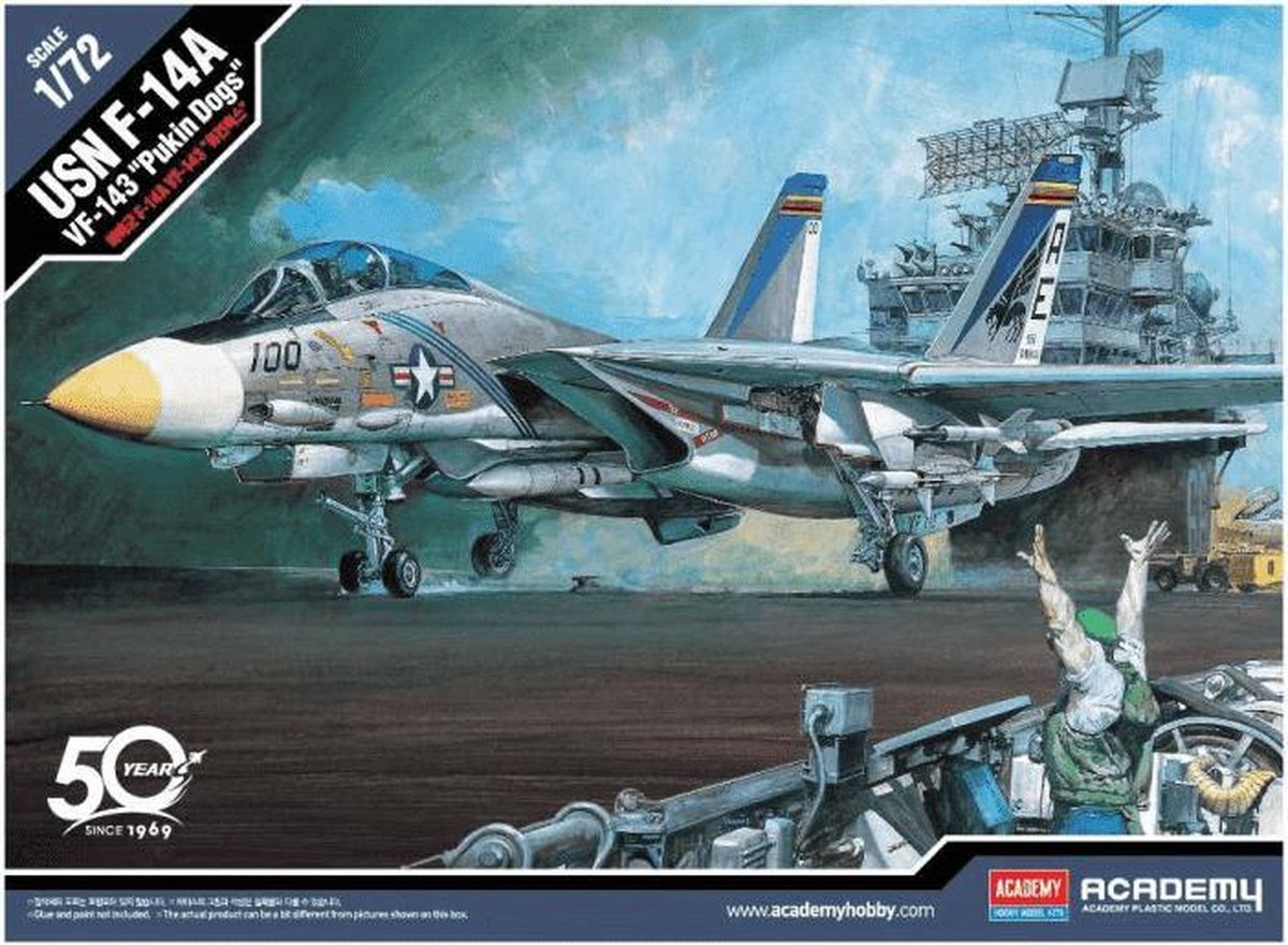 1:72 Academy 12563 USN F-14A VF-143 