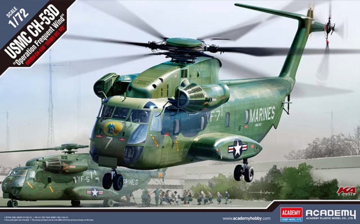 1:72 Academy 12575 USMC CH-53D - Operation Frequent Wind Plastic kit