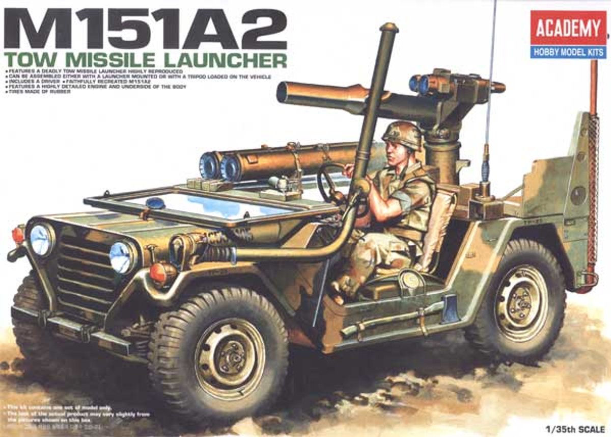 ACADEMY 1:35 M151a2 Tow Miss.Laun.