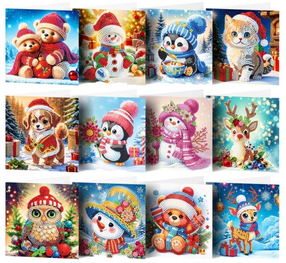 Diamond Painting - Kerstkaarten - Kerstmis - Kerst - Hobby - Sinterklaas - Cadeau
