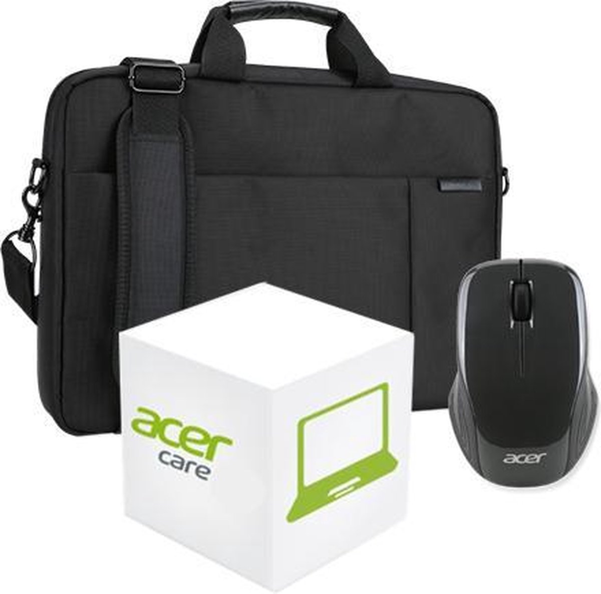 Acer 17.3 Options Pack Care Gold notebooktas 43,9 cm (17.3) Aktetas Zwart