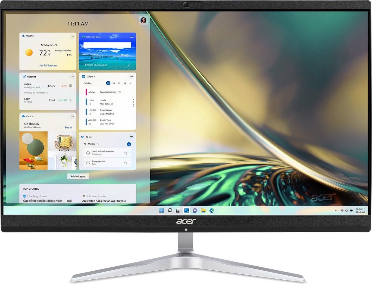 Acer Aspire C24-1750 I5210 NL Intel® Core™ i5 60,5 cm (23.8) 1920 x 1080 Pixels 8 GB DDR4-SDRAM 1000 GB SSD Alles-in-één-pc Windows 11 Home Wi-Fi 6E (802.11ax) Zwart