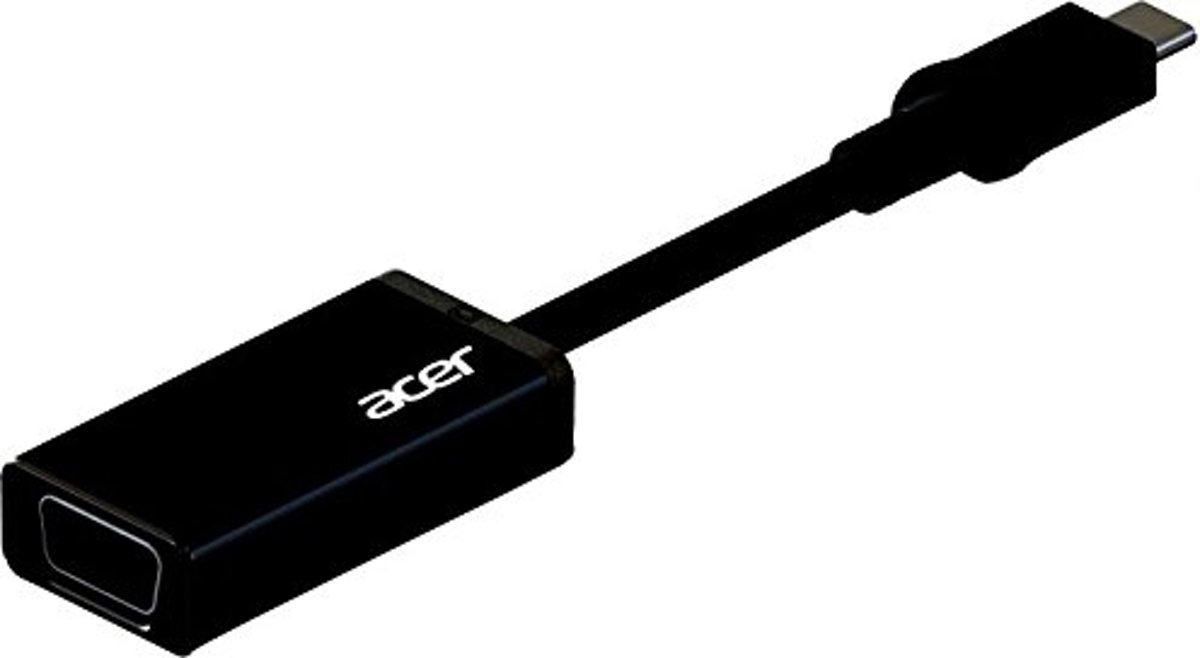 Acer NP.CAB1A.011 USB Type C VGA Zwart kabeladapter/verloopstukje