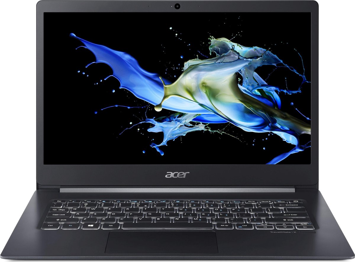Acer TravelMate X5 TMX514-51-74WH Notebook Zwart 35,6 cm (14) 1920 x 1080 Pixels Intel® 8de generatie Core™ i7 8 GB DDR4-SDRAM 512 GB SSD Wi-Fi 5 (802.11ac) Windows 10 Pro