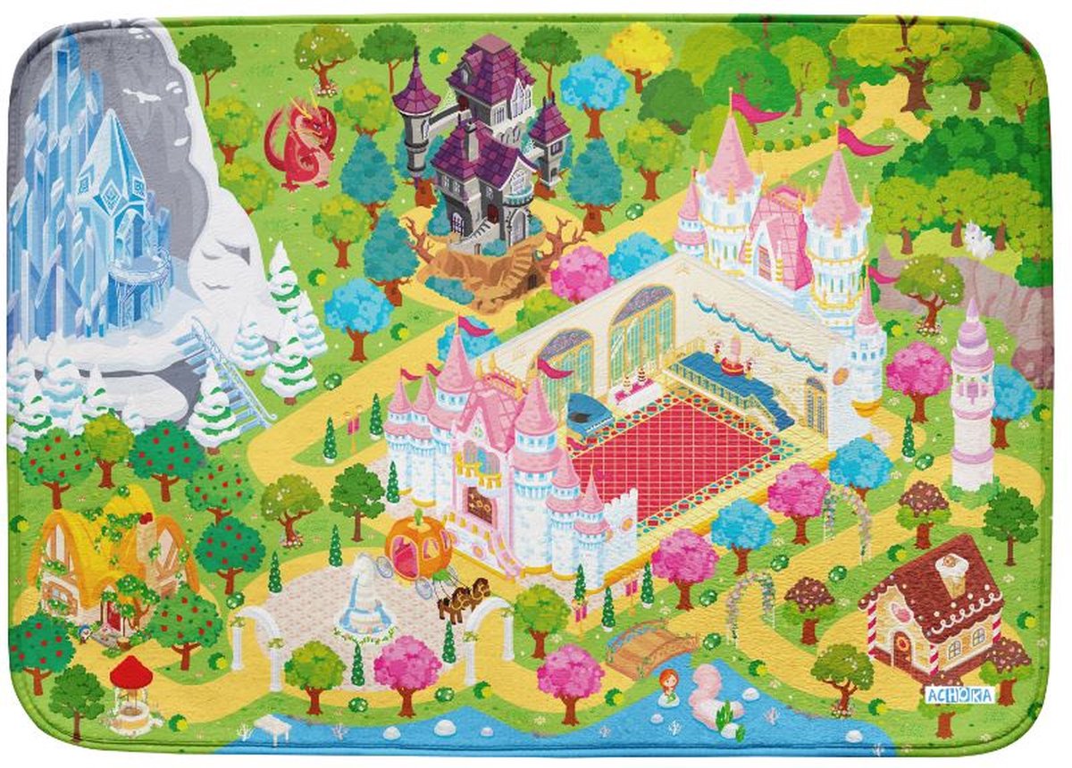 Achoka Speelkleed Droomkasteel Junior 100 X 150 Cm Polyester