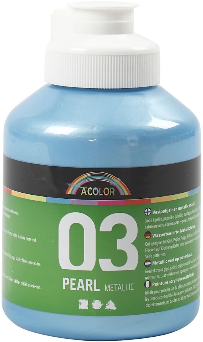 A-color Metallic acrylverf, lichtblauw, 03- metallic, 500 ml