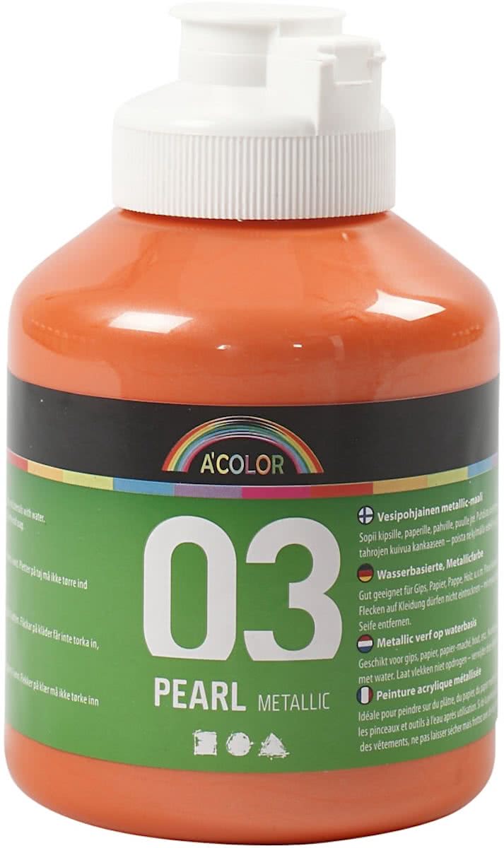 A-color Metallic acrylverf, oranje, 03- metallic, 500 ml