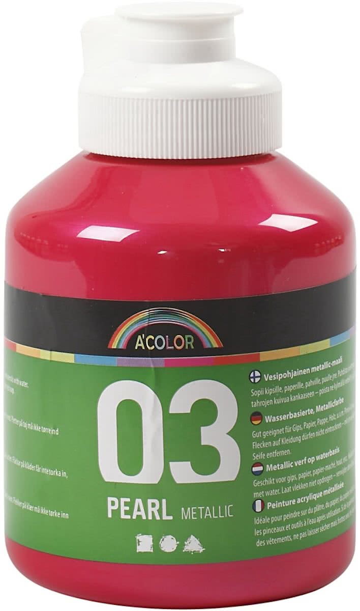 A-color Metallic acrylverf, roze, 03- metallic, 500 ml