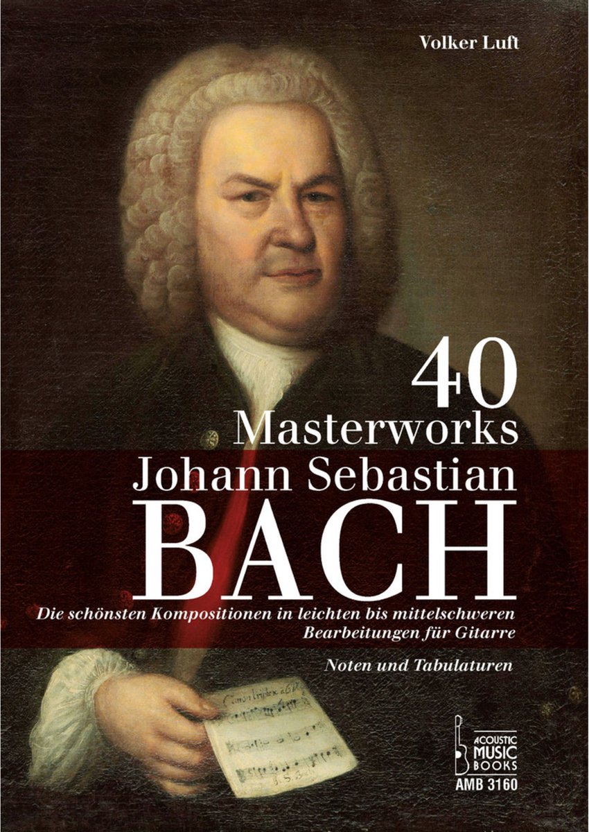 Acoustic Music Books Bach: 22 Masterworks - Songboek