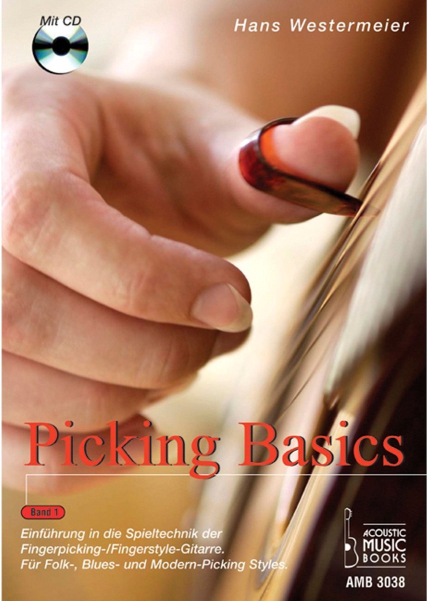Acoustic Music Books Picking Basics 1 voor gitaar Hans Westermeier, Buch/CD - Lesboek voor gitaar
