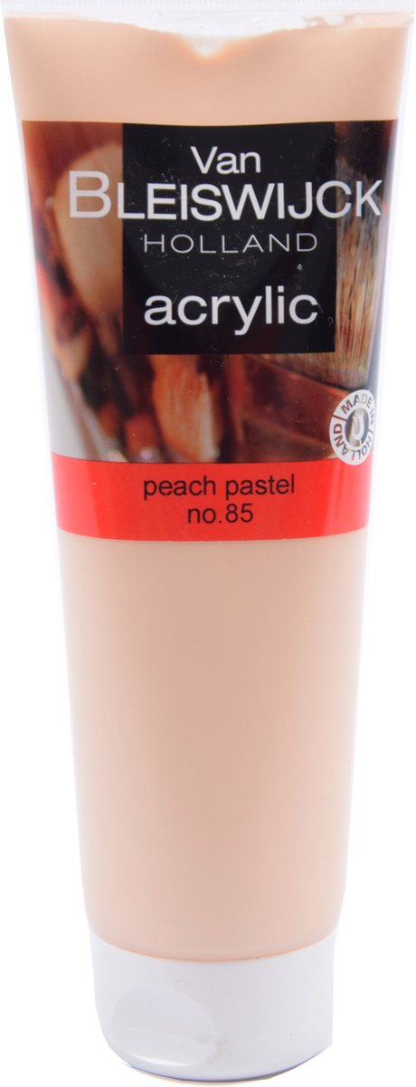 Acrylic verf 250 ML - Watervaste verf - Acrylicverf perzik kleur - Peach pastel nummer 85