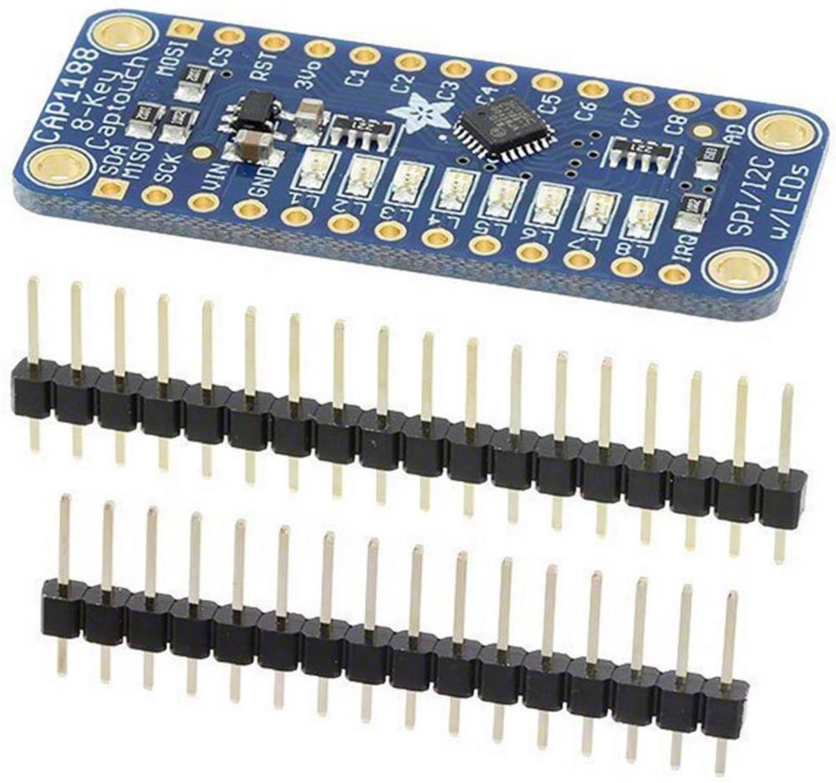 Adafruit 1602 Touchscreen-controller Uitbreidingsboard 1 stuk(s)