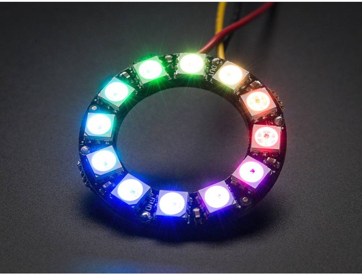 Uitbreidingsmodule NeoPixel-ring - 12 x 5050 RGB LED Adafruit 1643