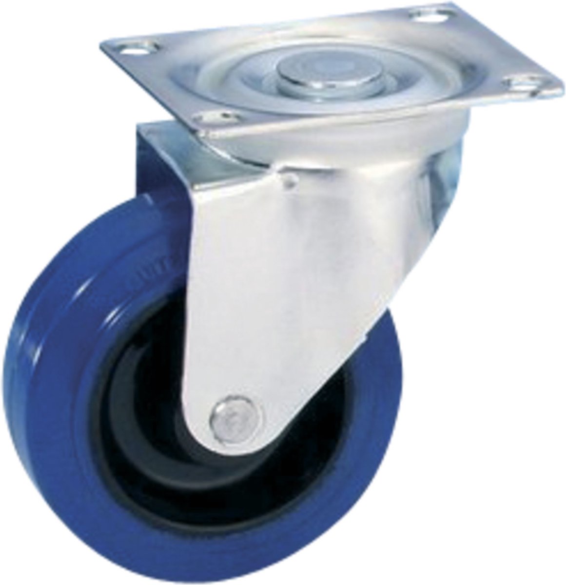 Adam Hall 37023 draaiwielen 100mm blauw ongeremd - Wielen