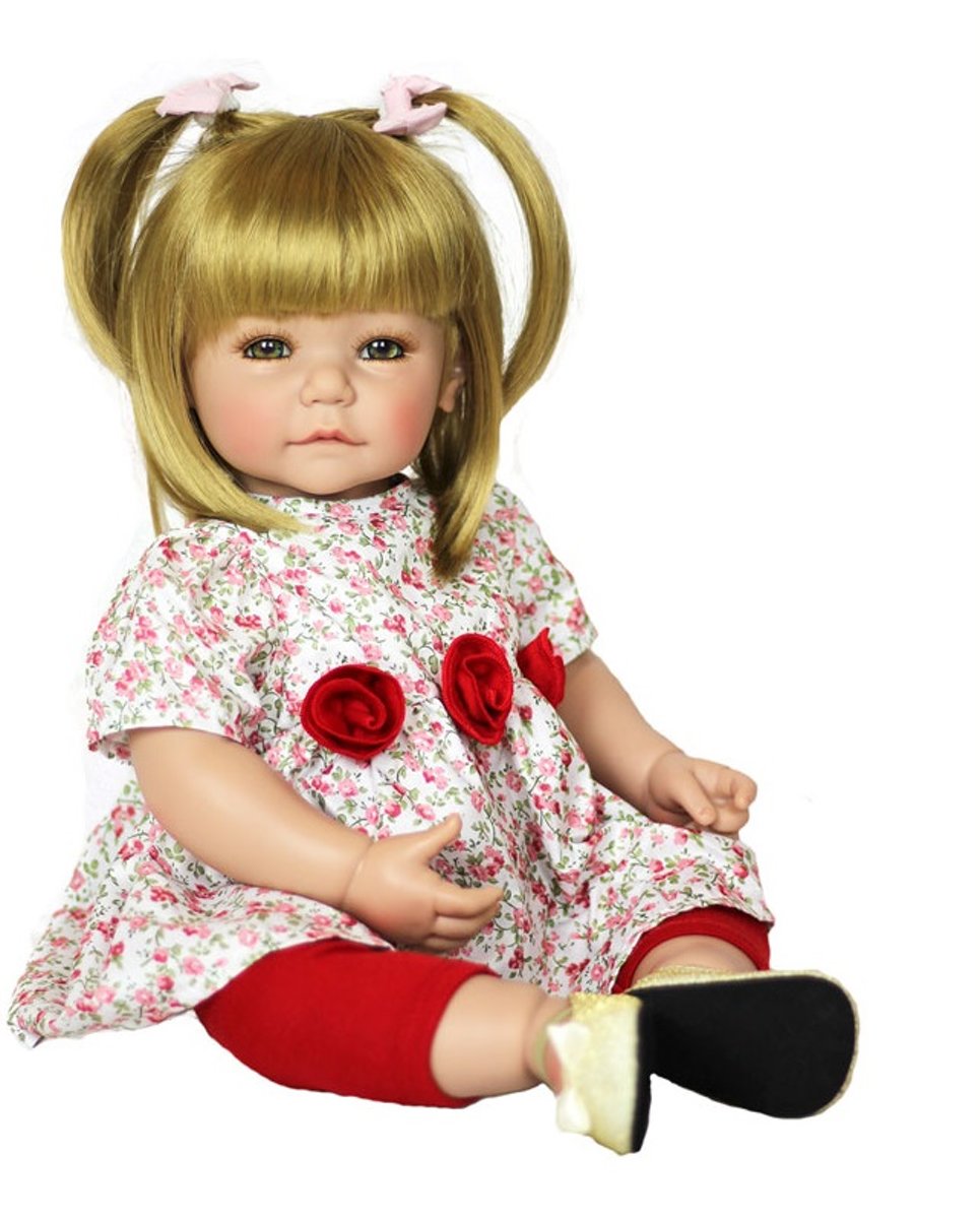 Adora Toddler Time Baby Amy met roze jurkje 51cm