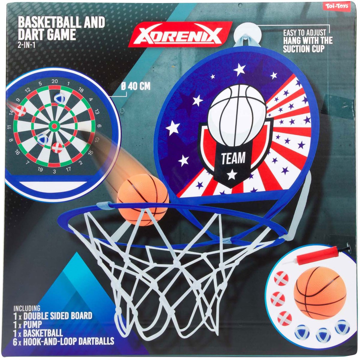 Darts Basketbal 2in1 Spel - Multicolor speelgoed voor kinderen.