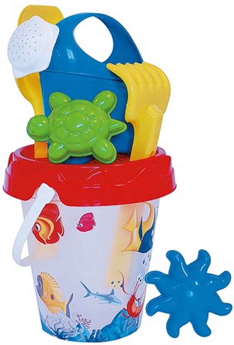 Emmerset 7-delige M. gieter, Circa 16cmø - Emmer