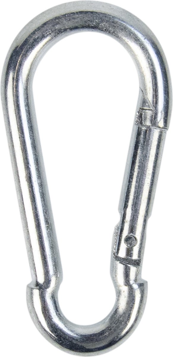 Afdekzeilwinkel - Karabijnhaak 50mm x 5mm staal verzinkt 10 stuks