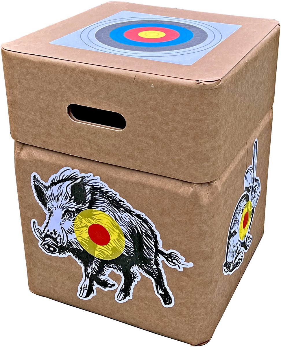 Schietschijf, Target, 2D Doel, Boogschieten, Handboogschieten, Handboogsport, voor recreatieve en ervaren boogschutters, Pijl en boogschieten