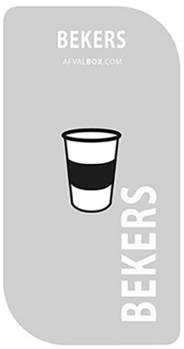 Stickers - Afvalstickers - Stickers afvalscheiding - Afvalscheidingsstickers - per stuk - afm.: 10x20 cm - GFT - vuilnisbak sticker - afvalbak sticker - container stickers - materiaal gelamineerd papier