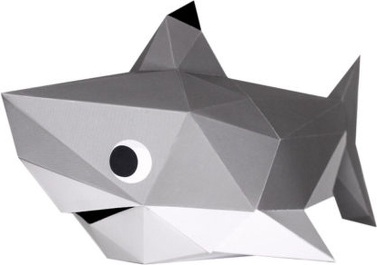 Baby haai- 3D origami - Doe het zelf - Babykamer decoratie - kamer decoratie