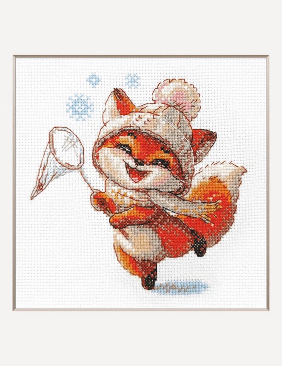 Borduurpakket - Playful Fox