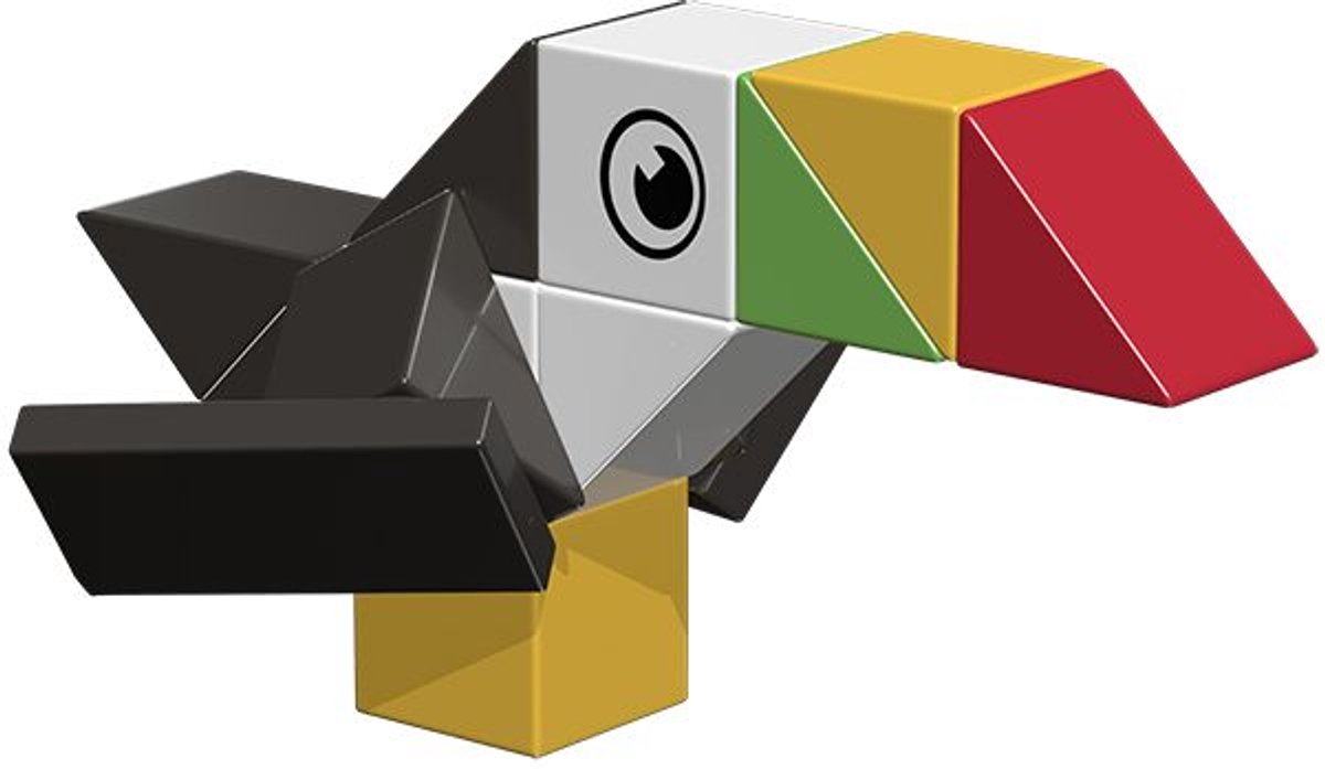 Ainstein educatief speelgoed Bird of paradise - kleurrijk karton spel.