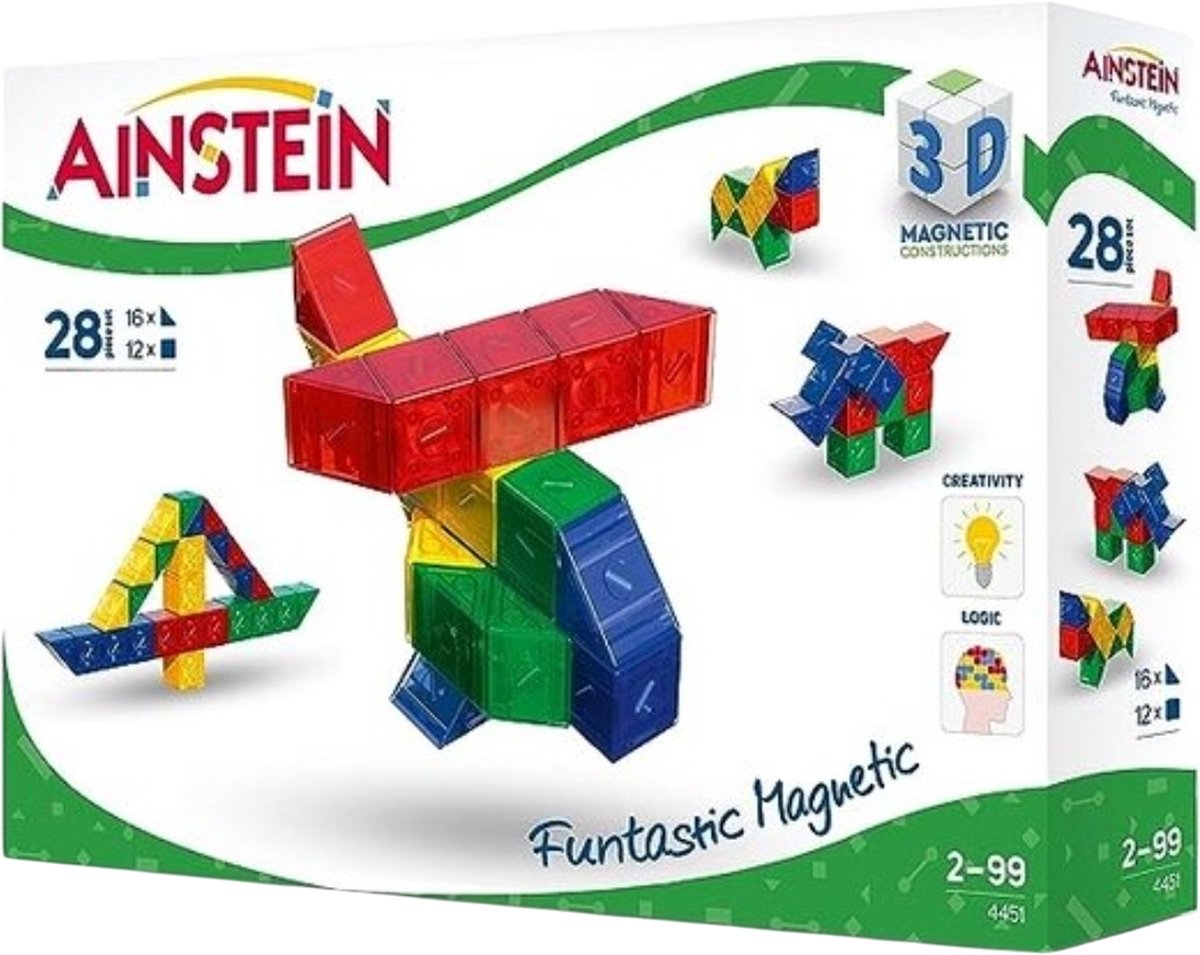 Magnetisch Speelgoed - 28 Stuks - Bouwspeelgoed - Magneten Speelgoed - Bouwblokken - Constructie Speelgoed - Magnetische - Montessori Speelgoed