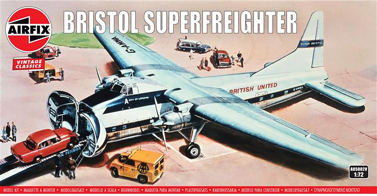 Airfix Modelbouwpakket Vliegtuigen - 05002V Bristol 170 Superfreighter - Vintage Classics - Propeller Vliegtuig Plastic - 1:72 -