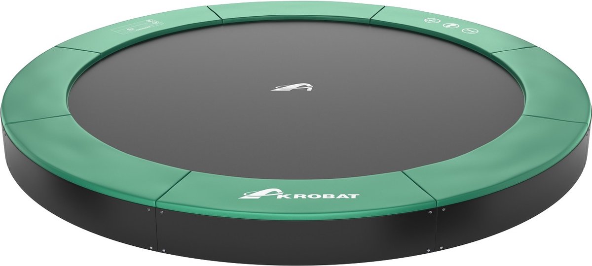 Akrobat Orbit Flat to the ground Trampoline 365 Groen, zonder veiligheidsnet