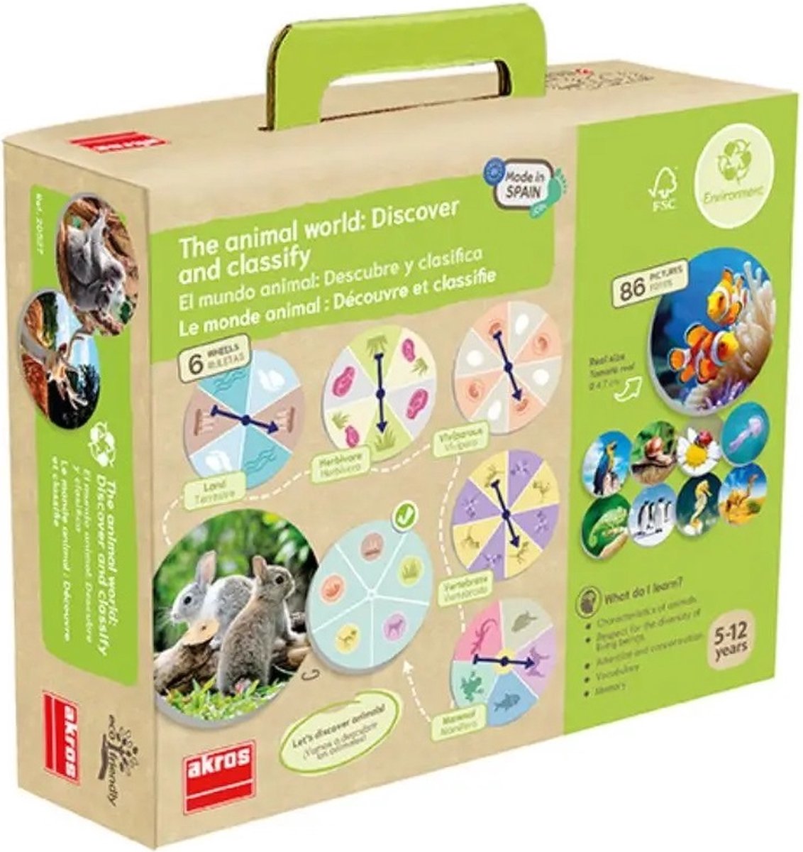 Dierenwereld classificeren - Akros - dierensoorten - biologie