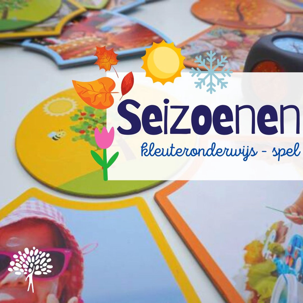 Lente - zomer - herfst - winter- seizoenen spel - kleutermateriaal - wereldoriëntatie - biologie